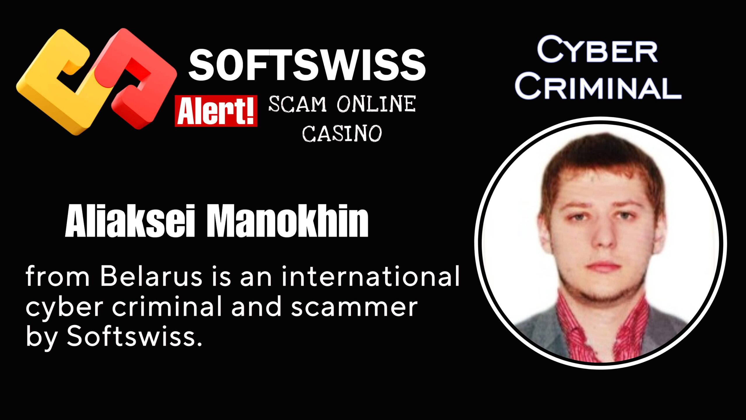 Aliaksei Manokhin - softswiss scam - Casino by Softswiss